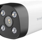 TENDA IT7-PCS-6 Cámara formato bala con lente optico de 4MP (2560 * 1440) de alto rendimiento en interiores y exteriores - permite uso de NVR y mediante app, POE