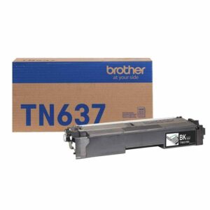 Tóner BROTHER Valor TN637BK negro - rendimiento aproximado 10, 000 páginas, compatible con HLL8570CDW, MFCL8970CDW