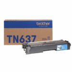 Tóner BROTHER Valor TN637C cian - rendimiento aproximado 10, 000 páginas, compatible con HLL8570CDW, MFCL8970CDW