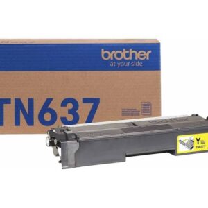 Tóner BROTHER Valor TN637Y amarillo - rendimiento aproximado 10, 000 páginas, compatible con HLL8570CDW, MFCL8970CDW