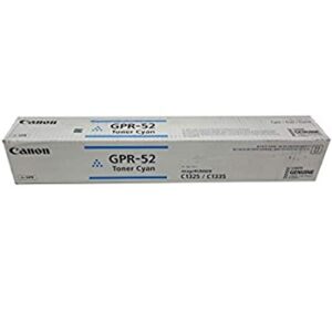 9107B Tóner. CANON GPR-52 CIAN. Aproximadamente 16.500 páginas de rendimiento