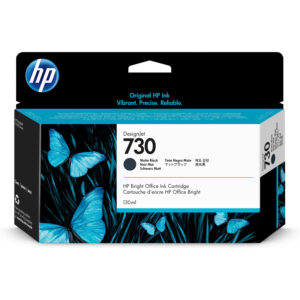 Tinta HP 730 - P2V65A, Negro Mate 130ml