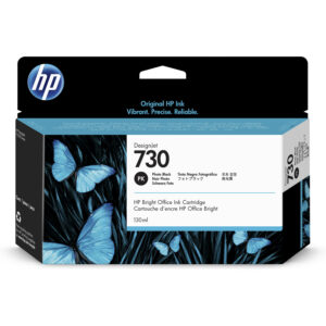 Tinta HP 730 - P2V67A, Negro Fotográfico 130ml