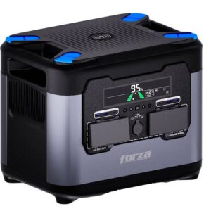 Power Station FORZA Titan 3000W (FPP-TP3000) - Capacidad 2560Wh, LiFePO4, Color Negro con Azul