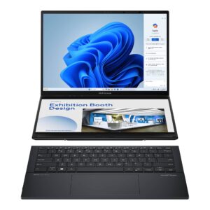 Asus Business UX8406CA-PZ166X ASUS Zenbook Duo Intel Core Ultra 9 285H 32GB - 1TB, WIN11PRO, Intel Arc Intel AI Boost NPU up to 13TOPS Incluye funda y Stylus