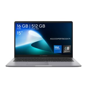 Asus Business P1503CVA-C516G512-P1 ASUS ExpertBook P1 Procesador Intel Core 5 210H - Gráficos Intel UHD, 16GB DDR5, 512GB SSD, Pantalla 15.3, Win 11 Pro