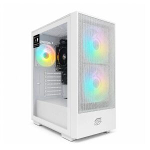 Hyundai Gaming PCHYTRINITY/NEW PC HY Gaming TRINITY By Einarex Blanco Ryzen5 5600GT Ram 16GB SSD480GB. Chipset A520. Fuente de Poder Cybenetic Bronze. Windows 11 prueba