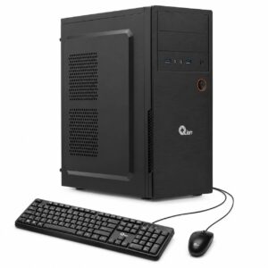 QPI-OPN100A-25M PC de Oficina Qian - Intel N100, STOCK FAN, 8GB DDR4 1X8, Gabinete Qian MAT-01, Kit de teclado y mouse.