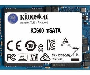 Kingston Technology SKC600MS/512G Unidad de estado solido kingston kc600 512gb msata r. 550mb/s w.520mb/s