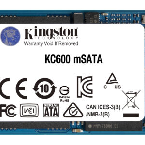 Kingston Technology SKC600MS/1024G Unidad de estado solido kingston kc600 1024gb msata r. 550mb/s w.520mb/s