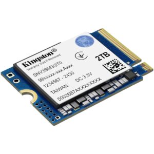 Kingston Technology SNV3SM3/2T0 Unidad de estado solido kingston nv3 2tb m.2 2230 nvme pcie gen 4x4 r.6000mb/s w.5000mb/s