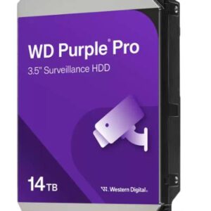 Disco Duro WESTERN DIGITAL PURPLE WD142PURP 14TB - SATA, 7200 RPM, 3.5 Pulgadas, Caché 512MB, Velocidad de transferencia: 255MB/s, Modelo: WD142PURP