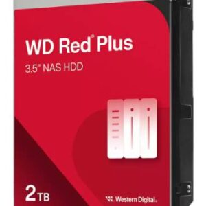 Disco Duro WESTERN DIGITAL RED WD20EFPX 2TB - SATA, 5400 RPM, 3.5 Pulgadas Caché 512MB, Velocidad de transferencia: 175MB/s, Modelo: WD20EFPX