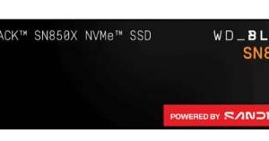 Ssd SANDISK black 1tb WDS100T2X0E m.2 sn850x nvme