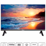 DAHUA DHI-LM32-F200N - Pantalla FHD de 32 pulgadas con resolución 1920×1080, diseñada para uso 24/7. Ofrece 240 cd/m² de brillo, entradas HDMI, VGA, USB, altavoces integrados y control remoto.