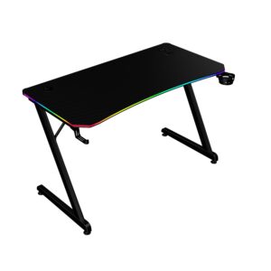 Escritorio Gamer Ergonómico Olympus Spot Glow Pro MRX8000 Balam Rush Legend Series Escritorio Gamer Ergonómico 120 x 60cm - Iluminación RGB, Porta Vasos