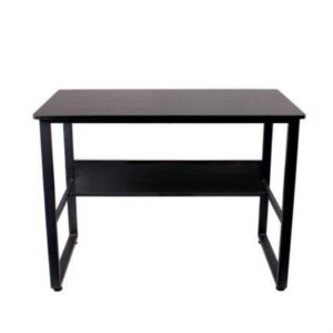 Escritorio Ejecutivo Nextep NE-656 para Hogar u oficina base Metálica color Carbón 100x73x50 cm peso bruto de 14 Kg grosor de 1.5cm