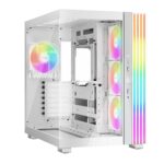 GABINETE Be Quiet! BGW68 LIGHT BASE 600 LX WHITE con ventiladores ARGB