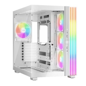 GABINETE Be Quiet! BGW68 LIGHT BASE 600 LX WHITE con ventiladores ARGB