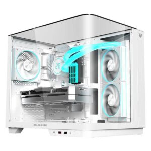 Balam Rush Gabinete Gamer Media Torre TANK EXPERT CURVE 6800 Legend Series - Factor: Micro ATX, Mini ATX, Panel Curvo Cristal Templado