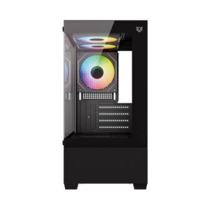 Balam Rush Gabinete Mini Torre NITROX GLOW CRYSTAL 4700C Factor: Mini ITX - Panel Lateral de Crystal templado