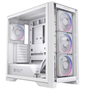 Balam Rush Gabinete Gamer Media Torre Carbono Polar Twin Mate 9900 Legend Series - Color Blanco, BR-941464