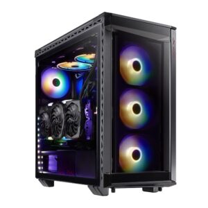 XPG BATTLECRUISER-BKCWW Gabinete GAMER ADATA Batlecrusier - Media torre, SPCC, Mini-ITX/Micro-ATX/ATX/E-ATX