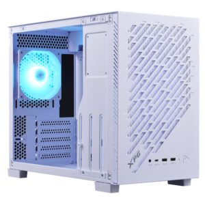 Gabinete GAMER XPG VALOR AIR NANO Media torre. Sin herramientas - filtros extraibles. 1 Ventilador ARGB de 120mm INCLUIDO BLANCO. VALORAIRNANOMAA-WHCWW