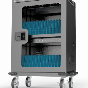 Gabinete de carga con 32 puertos USB-C - hasta 15.6, USB-C 12V/3A/18W por puerto y 576W total, Puerta de vidrio, MANHATTAN 102353