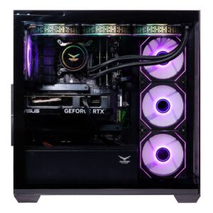 Naceb Gaming NA-0637N NACEB GABINETE GAMER MEDIA TORRE Cristal templado - ATX, MicroATX, Ventiladores 3 Frontales, 1 Posterior ARGB, USB 3.0x2 HD Audio/Micrófono x1 color negro N