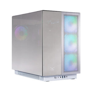Naceb Gaming NACEB GABINETE GAMER Full ATX - ATX, MITX, IT ALUMINIO Y CRISTAL TEMPLADO 3 Frontales, 1 Posterior ARGB USB 3.0 x2, USB C x1 HD Audio / Micrófono x1 NA-0640