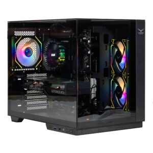 Naceb Gaming GABINETE GAMER ITX - MicroATX, ATX CRISTAL TEMPLADO, Ventiladores 2 Frontales, 1 Posterior ARGB, USB 3.0 x1, USB C x1, USB 1.1 x1 HD Audio x1 NA-0638