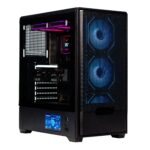 Gabinete Naceb Technology NA-0658LCD - Midi-Tower, Gabinete, Acero, E-ATX / ATX / mATX / Mini-ITX, Negro