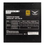 Naceb Gaming Fuente de Poder Pulse Bronze NA-2604 Potencia de 750W (650W reales) - Certificación 80 Plus Bronze con eficiencia de 95, Compatible con Windows y Mac