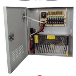 SAXXON PSU1220-D9 - Fuente de Poder de 12 vcd/ 20 Amperes/ Para 9 Camaras/ 2.2 Amperes por Canal/ Protección contra Sobrecargas/ Certificación UL