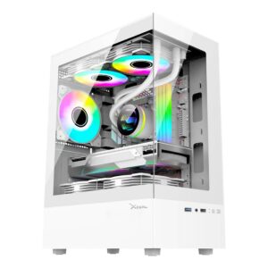 X-Zynergy XZGAZNY1W Gabinete Xzeal X-Zynergy M-ATX/ITX XZGAZNY1W Espacios PCI 4 espacios de expansión RGB - BLANCO