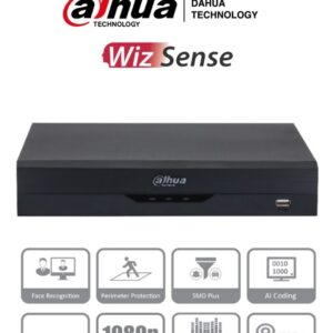 Dahua Technology DH-XVR5108HS-I3 DAHUA XVR5108HS-I3 DVR 8 CH 5MP Lite - WizS con IA, H.265+, 8 CH HDCVI+4 IP o hasta 12 CH IP, 1 CH facial, SMD+, 1 CH protec perimetral y 1 bahía HDD