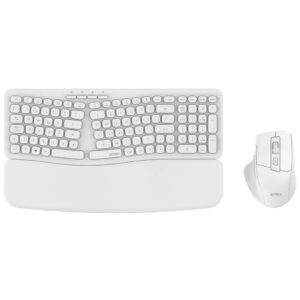 Kit Teclado y Mouse ACTECK Creator Ultra CONFORT MK650 Teclado y Mouse Ergonómico Inalámbrico - Teclado de Membrana 2.4Mhz