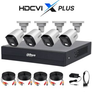 Dahua Technology Kit de Videovigilancia DAHUA 4 canales KIT DE 4 CH 2MP KITXVR1B04-I/T/4-B1A21N
