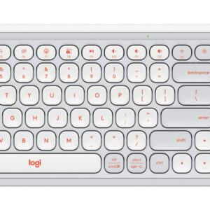 Kit LOGITECH POP 920-013055 Teclado y mouse Bluetooth Color gris y naranja.