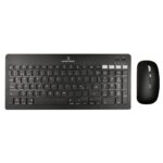 PC-201373 Kit Teclado + Mouse Recargable Inalámbrico + BT Zebrary Color Negro | PERFECT CHOICE