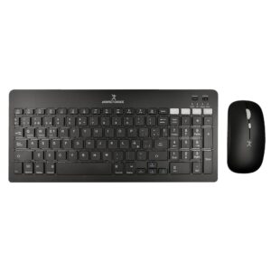 PC-201373 Kit Teclado + Mouse Recargable Inalámbrico + BT Zebrary Color Negro | PERFECT CHOICE