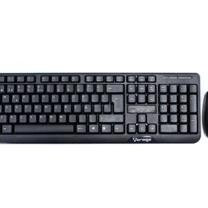 Kit teclado y mouse VORAGO Km-302 inalambrico negro