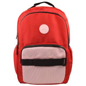 PC-085225 Mochila Escolar Para Niños Múltiples Compartimentos modelo Loopy Color Rojo | PERFECT CHOICE