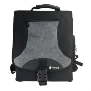Mochila Nextep para Laptop NE-670X 15.6 pulgadas Mensajero 2 en 1 Negra Color Gris /Negro tirantes ajustables y acolchados Bolsa Laterales