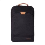 Backpack ECO HERO TECHZONE de 15.6 - 2 compartimientos, 1 acolchado para laptop, color negro, GARANTIA LIMITADA DE POR VIDA.