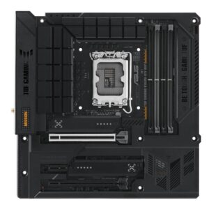 Tarjeta Madre ASUS TUF GAMING B760M-BTF WIFI - micro ATX, Socket Intel® LGA 1700, Intel®14a, 13a y 12a gen, PCIe® 5.0, DDR5, USB 3.2 Gen 2x2 Tipo-C®, WIFI 6, A
