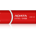 AUV150-64G-RRD Memoria USB ADATA UV150 - Rojo, 64 GB, USB 3.2 (retrocompatible con 3.0 y 2.0), 100 MB/s