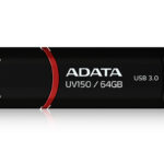 AUV150-64G-RBK Memoria USB ADATA UV150 - Negro, 64 GB, USB 3.2 (retrocompatible con 3.0 y 2.0), 100 MB/s