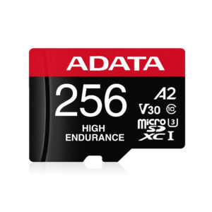 AUSDX256GUI3V30SHA2-RA1 Micro Secure Digital ADATA HIGH ENDURANCE (alta durabilidad) microSDXC UHS-I U3 - SD6.0 Clase 10, V30 256GB Clase 10 (A2), Velocidad de lectura / escritura